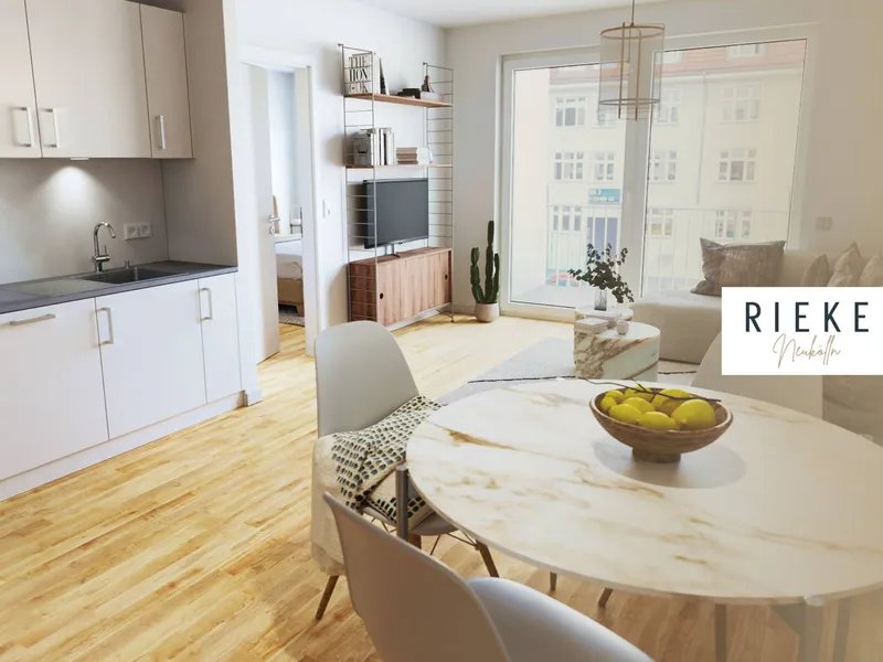 Moderne 2-Zimmer-Wohnung mit EBK und 2 BALKONEN im Projekt "RIEKE" — photo 1